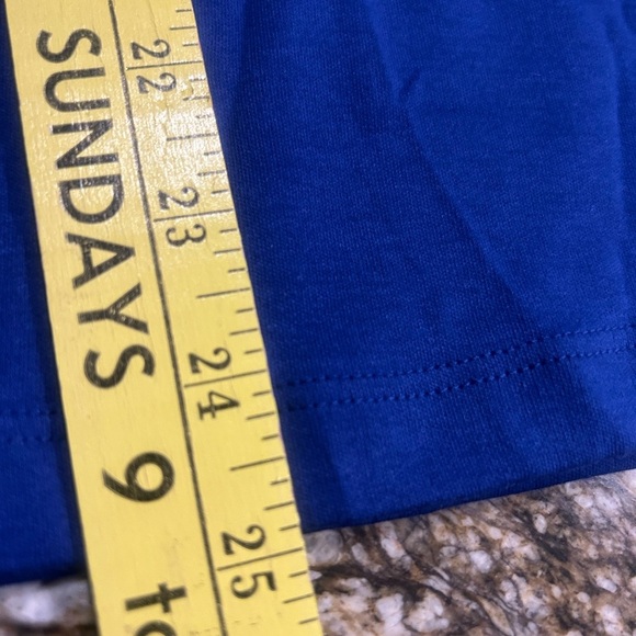 Allison Daley Blue Short Sleeve Boxy Tee - Picture 8 of 13